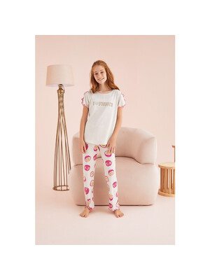 Купить Пижама с коротким рукавом и брюками ZEY ZEY 8336 в Украина в Lingerie.ua - Одяг для дому та відпочинку, Фото 2