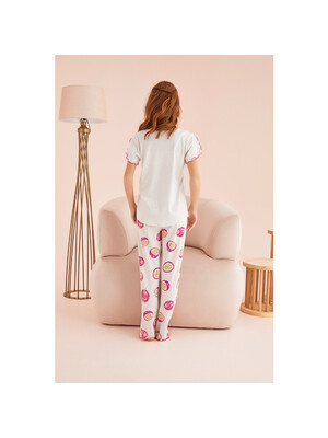 Купить Пижама с коротким рукавом и брюками ZEY ZEY 8336 в Украина в Lingerie.ua - Одяг для дому та відпочинку, Фото 3