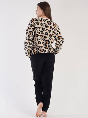 Купить Флисовый костюм с леопардовым принтом VIENETTA 3031640280 в Украина в Lingerie.ua - Одяг для дому та відпочинку, Фото 2