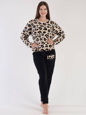 Купить Флисовый костюм с леопардовым принтом VIENETTA 3031640280 в Украина в Lingerie.ua - Одяг для дому та відпочинку, Фото 4