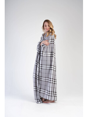 Купить Флисовый плед в клетку VIENETTA 3030300188 в Украина в Lingerie.ua - Одяг для дому та відпочинку, Фото 3