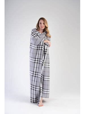 Купить Флисовый плед в клетку VIENETTA 3030300188 в Украина в Lingerie.ua - Одяг для дому та відпочинку, Фото 5