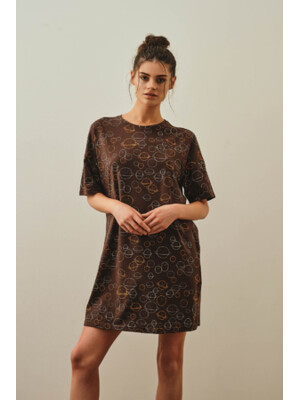 Купить Хлопковая туника с коротким рукавом HAYS 27146 в Украина в Lingerie.ua - Одяг для дому та відпочинку, Фото 9