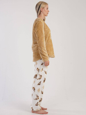 Купить Теплая пижама из велсофта с принтом VIENETTA 3040760168 в Украина в Lingerie.ua - Одяг для дому та відпочинку, Фото 3