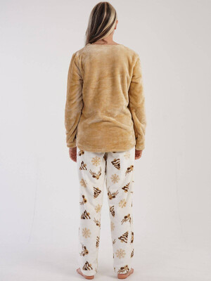 Купить Теплая пижама из велсофта с принтом VIENETTA 3040760168 в Украина в Lingerie.ua - Одяг для дому та відпочинку, Фото 5