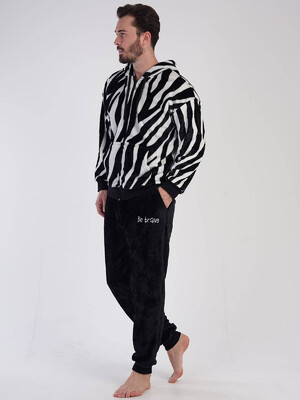 Купить Комплект теплый из велсофта с капюшоном VIENETTA MAN 3051220419 в Украина в Lingerie.ua - Одяг для дому та відпочинку, Фото 4