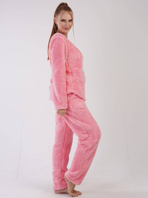 Купить Теплая пижама из велсофта VIENETTA 2030190000 в Украина в Lingerie.ua - Одяг для дому та відпочинку, Фото 2