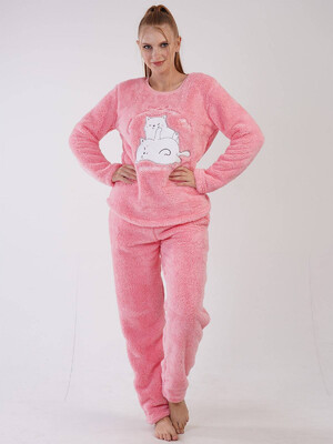 Купить Теплая пижама из велсофта VIENETTA 2030190000 в Украина в Lingerie.ua - Одяг для дому та відпочинку, Фото 3