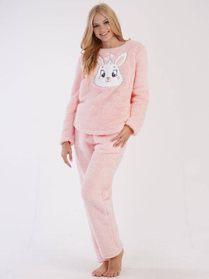 Купить Теплый домашний костюм из велсофта VIENETTA 3060610000 в Украина в Lingerie.ua - Одяг для дому та відпочинку, Видео