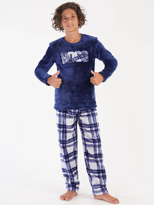 Купить Плюшевая теплая подростковая пижама VIENETTA KIDS 3030782656 в Украина в Lingerie.ua - Одяг для дому та відпочинку, Фото 4