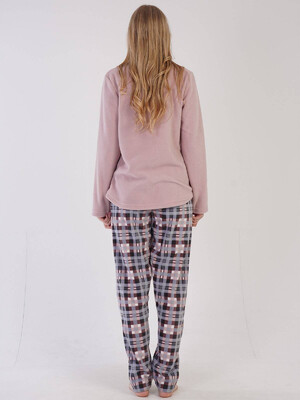 Купить Флисовый костюм с брюками в клетку VIENETTA 3041895844 в Украина в Lingerie.ua - Одяг для дому та відпочинку, Фото 2