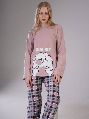 Купить Флисовый костюм с брюками в клетку VIENETTA 3041895844 в Украина в Lingerie.ua - Одяг для дому та відпочинку, Фото 7