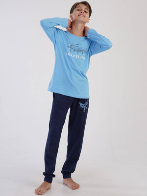 Купить Хлопковый комплект с длинным рукавом VIENETTA KIDS 3060230000 в Украина в Lingerie.ua - Одяг для дому та відпочинку, Фото 2