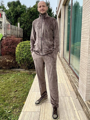 Купить Велюровый костюм мужской на молнии LNGR 170674 в Украина в Lingerie.ua - Одяг для дому та відпочинку, Фото 2