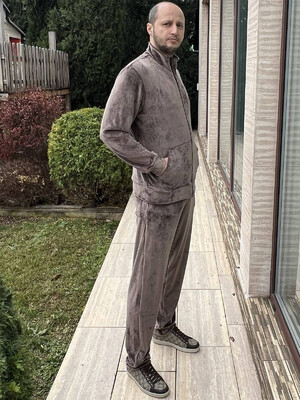 Купить Велюровый костюм мужской на молнии LNGR 170674 в Украина в Lingerie.ua - Одяг для дому та відпочинку, Фото 5