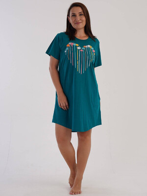 Купить Хлопковая туника большого размера с карманами VIENETTA 3070040000 в Украина в Lingerie.ua - Одяг для дому та відпочинку, Фото 5