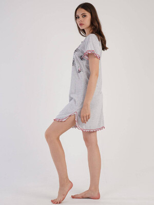 Купить Трикотажная ночная сорочка с коротким рукавом VIENETTA 3051055325 в Украина в Lingerie.ua - Одяг для дому та відпочинку, Фото 2