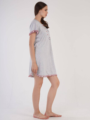 Купить Трикотажная ночная сорочка с коротким рукавом VIENETTA 3051055325 в Украина в Lingerie.ua - Одяг для дому та відпочинку, Фото 3