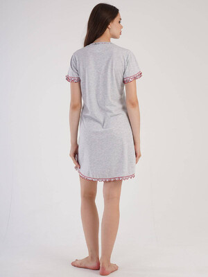 Купить Трикотажная ночная сорочка с коротким рукавом VIENETTA 3051055325 в Украина в Lingerie.ua - Одяг для дому та відпочинку, Фото 4