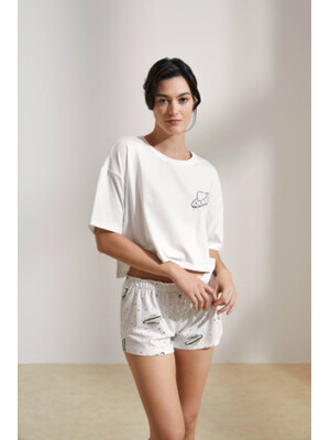 Купить Хлопковый комплект из футболки и шорт HAYS 36183 в Украина в Lingerie.ua - Одяг для дому та відпочинку, Фото 4