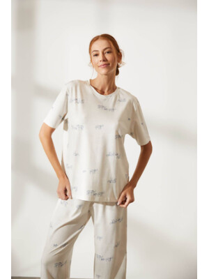 Купить Хлопковый комплект из футболки и капри HAYS 36246 в Украина в Lingerie.ua - Одяг для дому та відпочинку, Фото 2