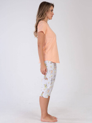 Купить Хлопковый комплект с капри VIENETTA 3100096172 в Украина в Lingerie.ua - Одяг для дому та відпочинку, Фото 4