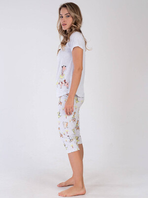 Купить Хлопковый комплект с капри VIENETTA 3100096172 в Украина в Lingerie.ua - Одяг для дому та відпочинку, Фото 6