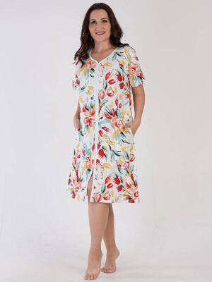 Купить Хлопковый халат на молнии VIENETTA 3100187519 в Украина в Lingerie.ua - Одяг для дому та відпочинку, Фото 2