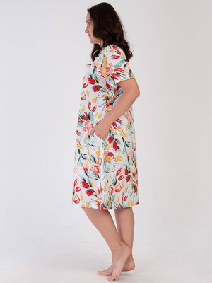 Купить Хлопковый халат на молнии VIENETTA 3100187519 в Украина в Lingerie.ua - Одяг для дому та відпочинку, Фото 3