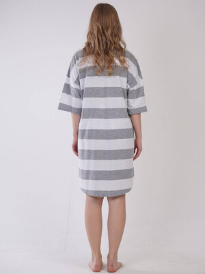 Купить Хлопковый халат рубашка на пуговицах VIENETTA 3090180000 в Украина в Lingerie.ua - Одяг для дому та відпочинку, Фото 4