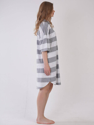 Купить Хлопковый халат рубашка на пуговицах VIENETTA 3090180000 в Украина в Lingerie.ua - Одяг для дому та відпочинку, Фото 5