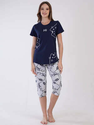 Купить Комплект женский из футболки и капри VIENETTA 3100361427 в Украина в Lingerie.ua - Одяг для дому та відпочинку, Видео