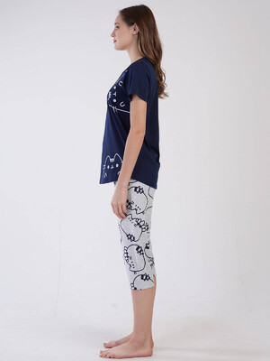 Купить Комплект женский из футболки и капри VIENETTA 3100361427 в Украина в Lingerie.ua - Одяг для дому та відпочинку, Фото 3