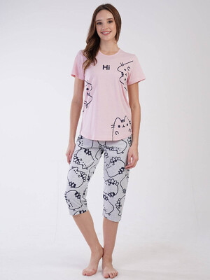 Купить Комплект женский из футболки и капри VIENETTA 3100361427 в Украина в Lingerie.ua - Одяг для дому та відпочинку, Фото 4
