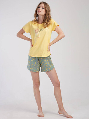 Купить Хлопковый комплект с шортами VIENETTA 3110295033 в Украина в Lingerie.ua - Одяг для дому та відпочинку, Фото 4