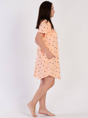 Купить Хлопковая туника большого размера с коротким рукавом VIENETTA 3100791929 в Украина в Lingerie.ua - Одяг для дому та відпочинку, Фото 2