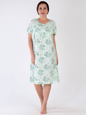 Хлопковая ночная сорочка большого размера VIENETTA 1613890905