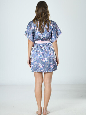 Купить Шелковый халат кимоно с цветочным принтом VIENETTA SATEEN 1608754982 в Украина в Lingerie.ua - Одяг для дому та відпочинку, Фото 3