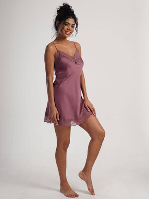 Купить Шелковый пеньюар короткий с кружевом VIENETTA 1612085319 в Украина в Lingerie.ua - Одяг для дому та відпочинку, Фото 5