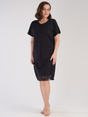 Купить Хлопковая ночная сорочка на пуговицах VIENETTA 3010380000 в Украина в Lingerie.ua - Одяг для дому та відпочинку, Фото 6