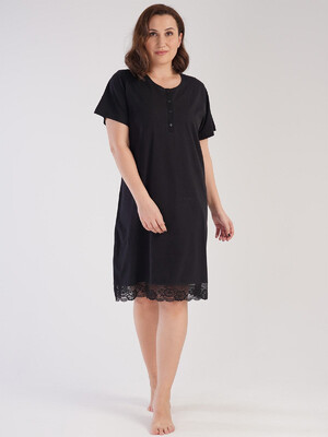 Купить Хлопковая ночная сорочка на пуговицах VIENETTA 3010380000 в Украина в Lingerie.ua - Одяг для дому та відпочинку, Фото 7