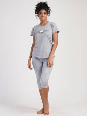 Купить Хлопковый комплект с капри VIENETTA 3111741980 в Украина в Lingerie.ua - Одяг для дому та відпочинку, Фото 4