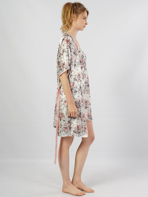 Купить Шелковый халат с коротким рукавом VIENETTA SATEEN 1609450000 в Украина в Lingerie.ua - Одяг для дому та відпочинку, Фото 2