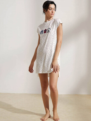 Купить Короткая хлопковая туника с разрезами HAYS 36469 в Украина в Lingerie.ua - Одяг для дому та відпочинку, Фото 5