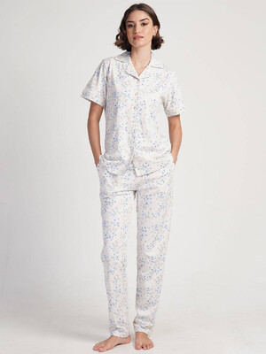 Купить Хлопковая пижама с брюками VIENETTA 3113784197 в Украина в Lingerie.ua - Одяг для дому та відпочинку, Видео