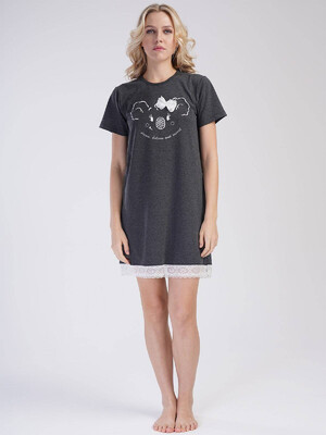 Купить Домашняя туника с коротким рукавом VIENETTA 4010150000 в Украина в Lingerie.ua - Одяг для дому та відпочинку, Фото 1