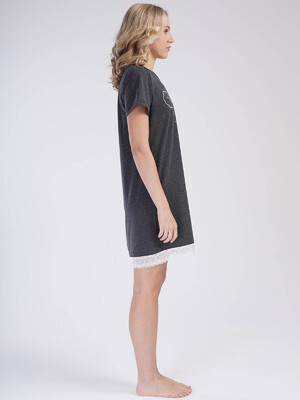 Купить Домашняя туника с коротким рукавом VIENETTA 4010150000 в Украина в Lingerie.ua - Одяг для дому та відпочинку, Фото 2