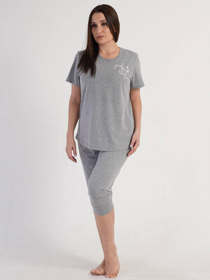 Купить Хлопковый домашний комплект с капри VIENETTA 3120410000 в Украина в Lingerie.ua - Одяг для дому та відпочинку, Фото 4