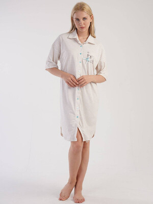 Купить Халат рубашка с коротким рукавом VIENETTA 3032360000 в Украина в Lingerie.ua - Одяг для дому та відпочинку, Фото 5