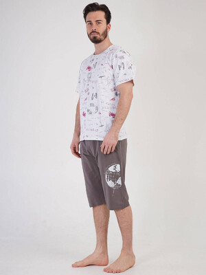 Купить Бавовняний комплект з капрі VIENETTA 2122720576 в Украина в Lingerie.ua - Одяг для дому та відпочинку, Фото 2